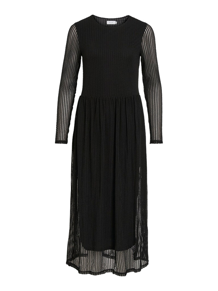 VITIONA O-NECK L/S MIDI DRESS/R