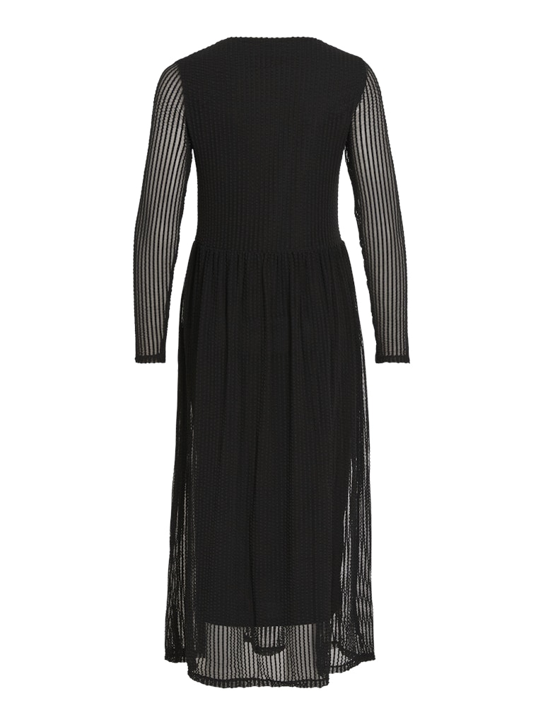 VITIONA O-NECK L/S MIDI DRESS/R