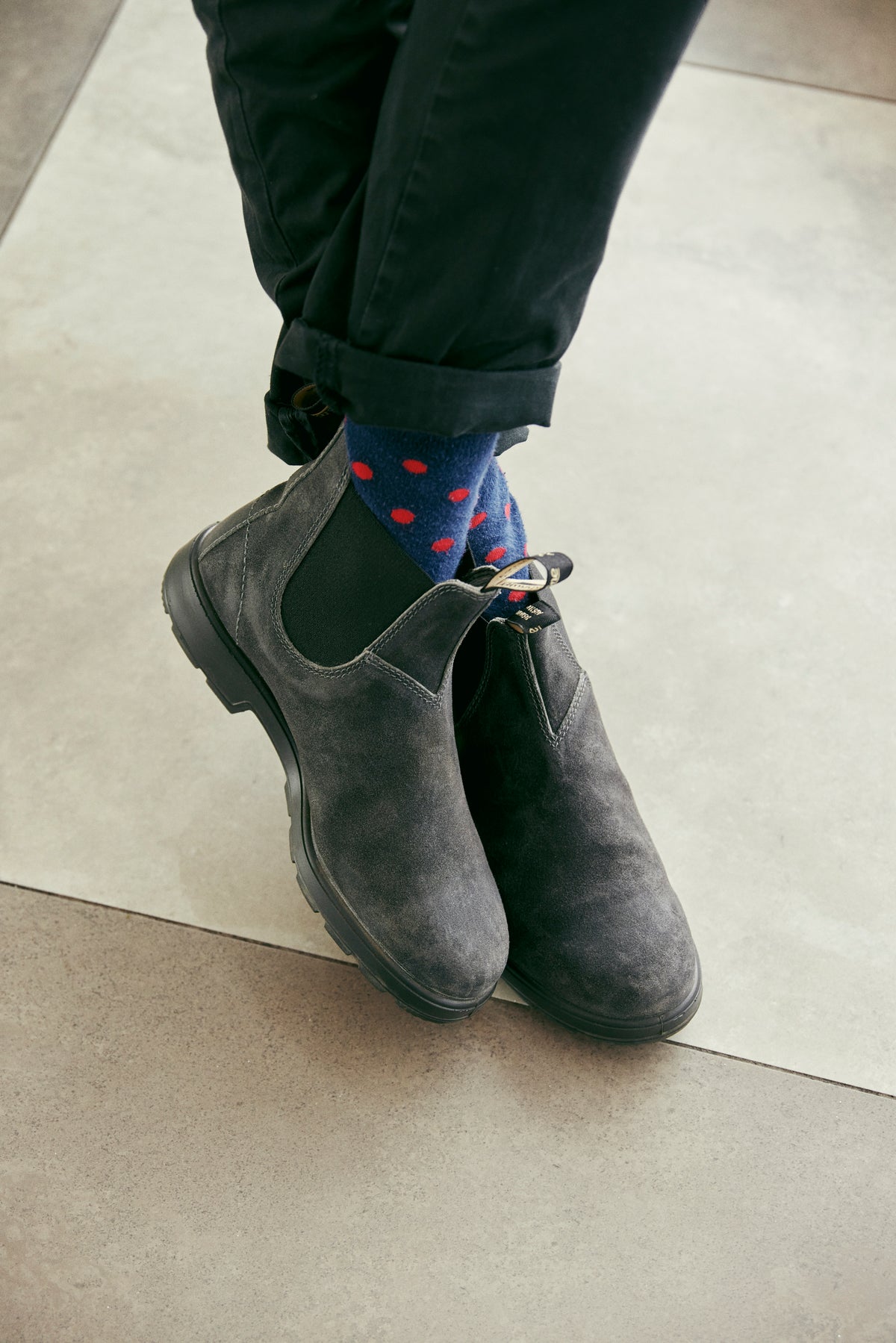 Blundstone 1910 Steel Grey Wax Suede