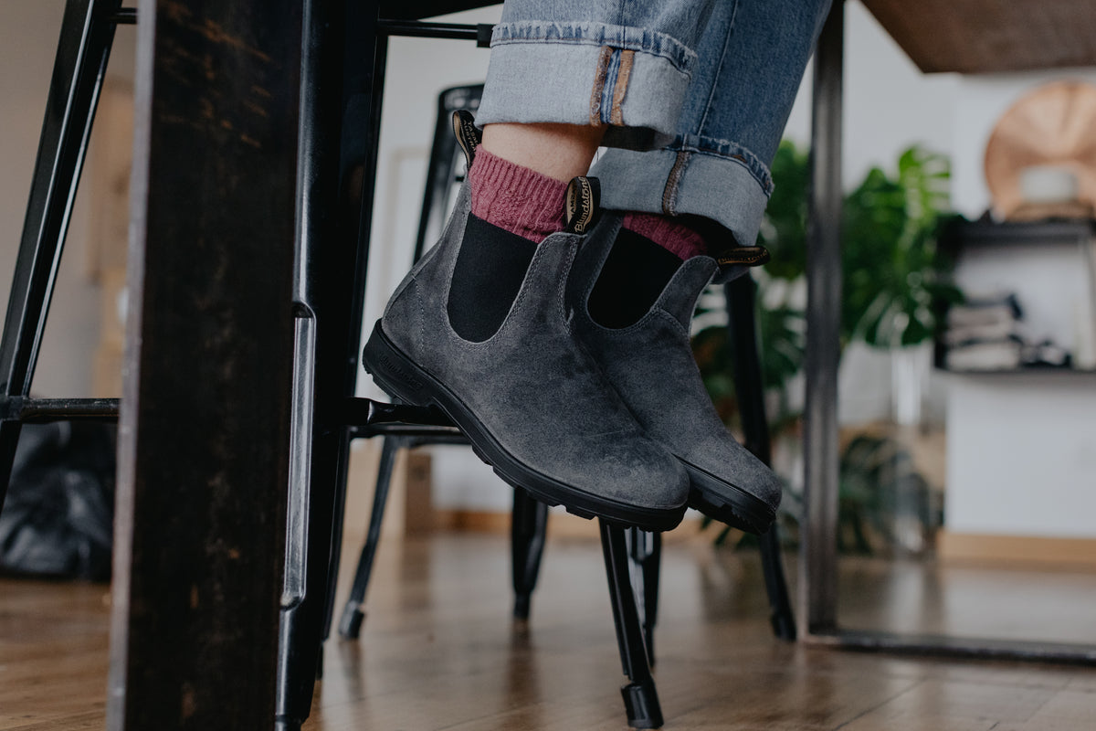 Blundstone 1910 Steel Grey Wax Suede