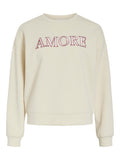 VIREFLECT LOVE O-NECK L/S TOP