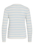 VIDALO O-NECK L/S STRIPE KNIT TOP-