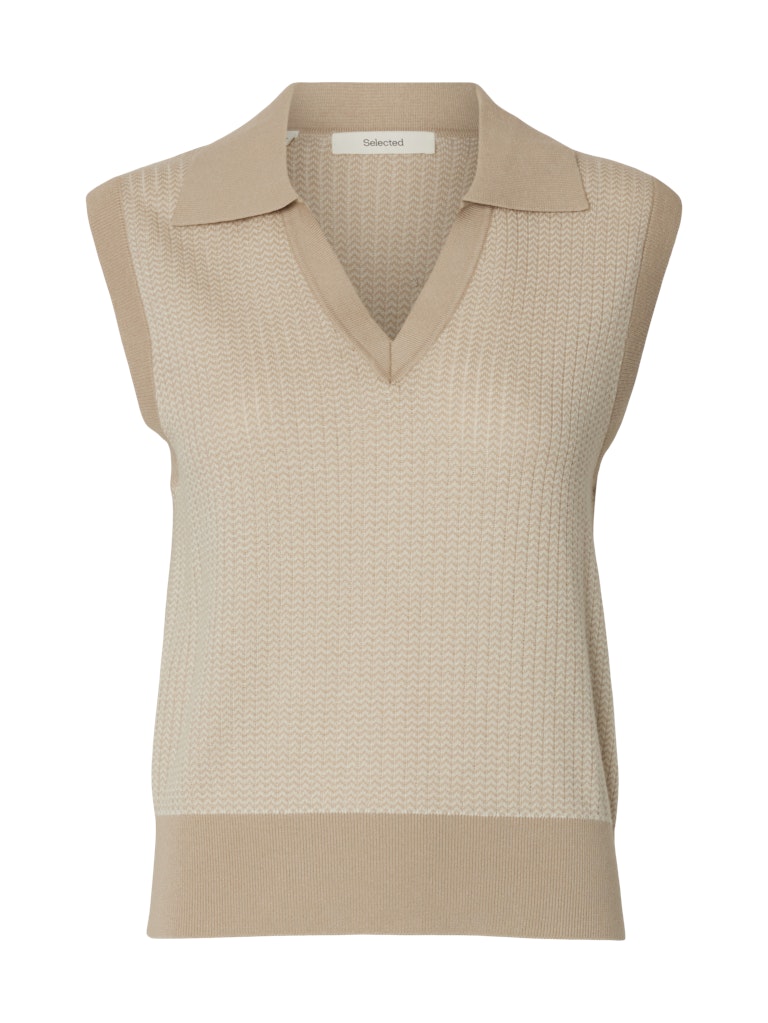 SLFMILAN KNIT COLLAR VEST