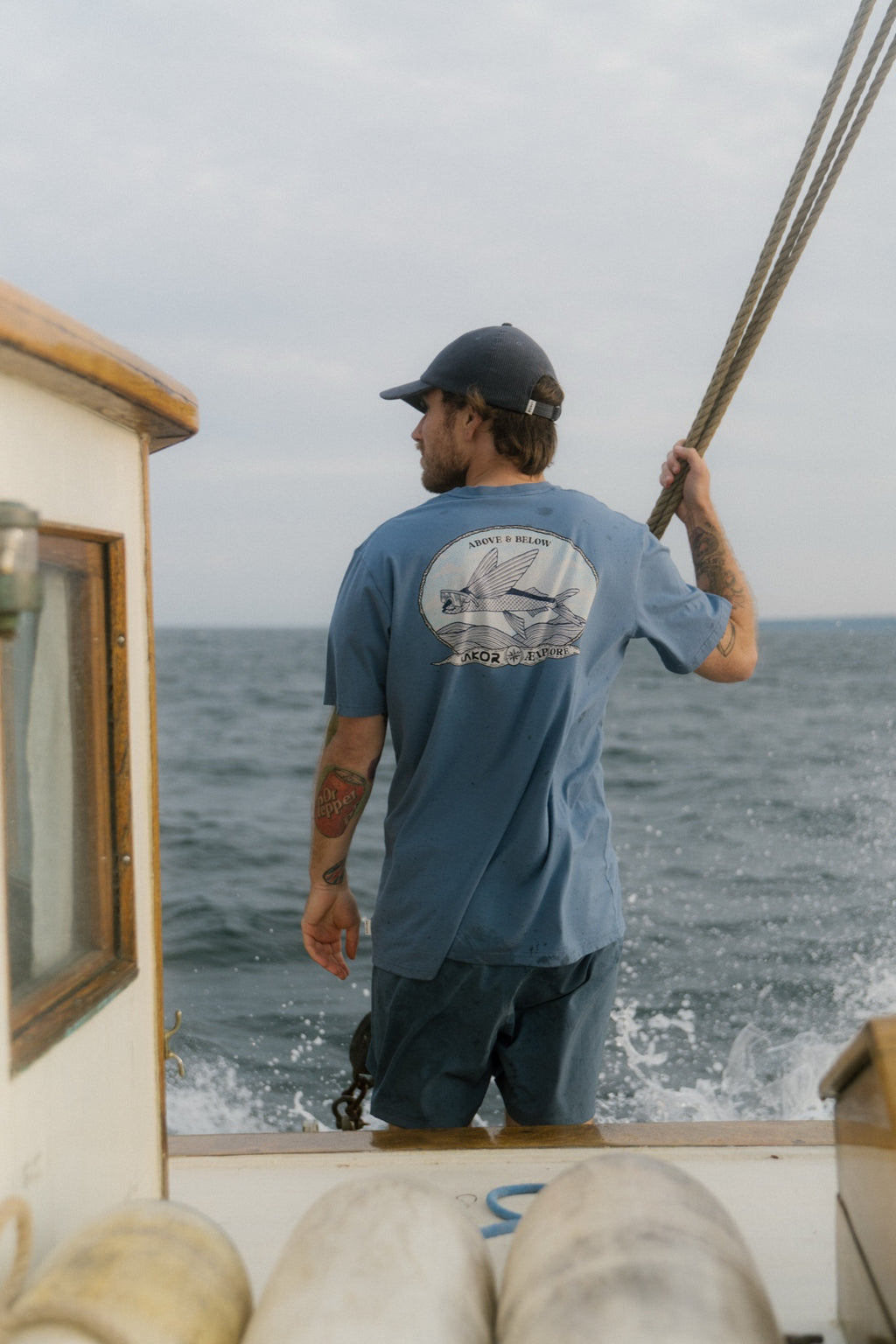 Above and Below Back T-shirt