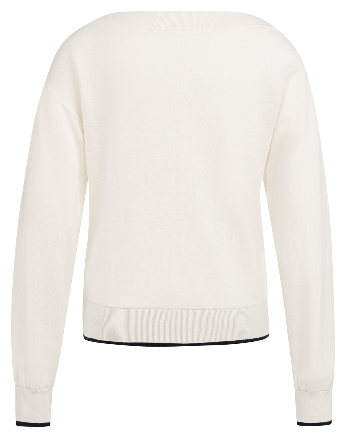 Pullover mit U-Boot-Ausschnitt