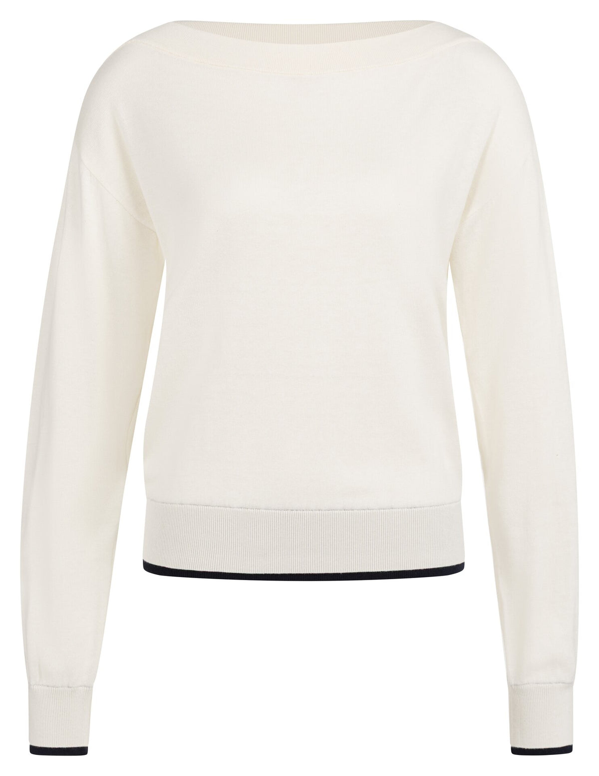 Pullover mit U-Boot-Ausschnitt