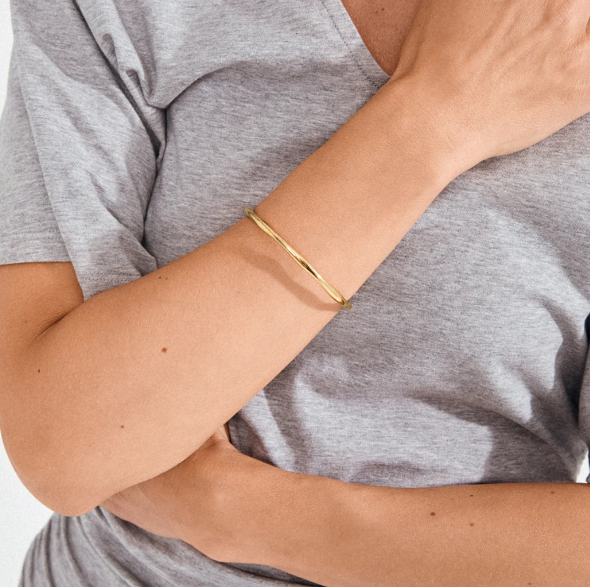 HAZE bangle gold-plated