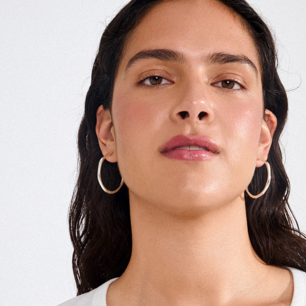 HAZE hoop earrings silver-plated