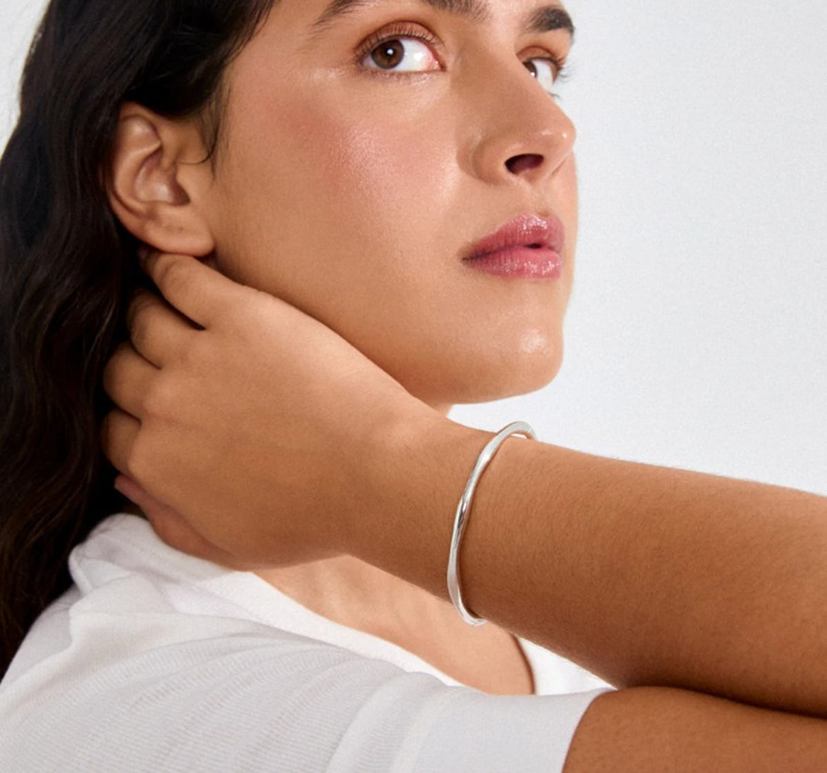 HAZE bangle silver-plated