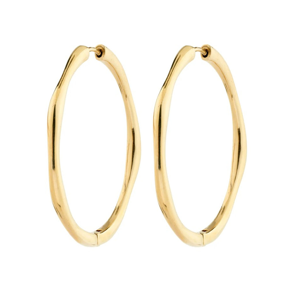 HAZE hoop earrings gold-plated