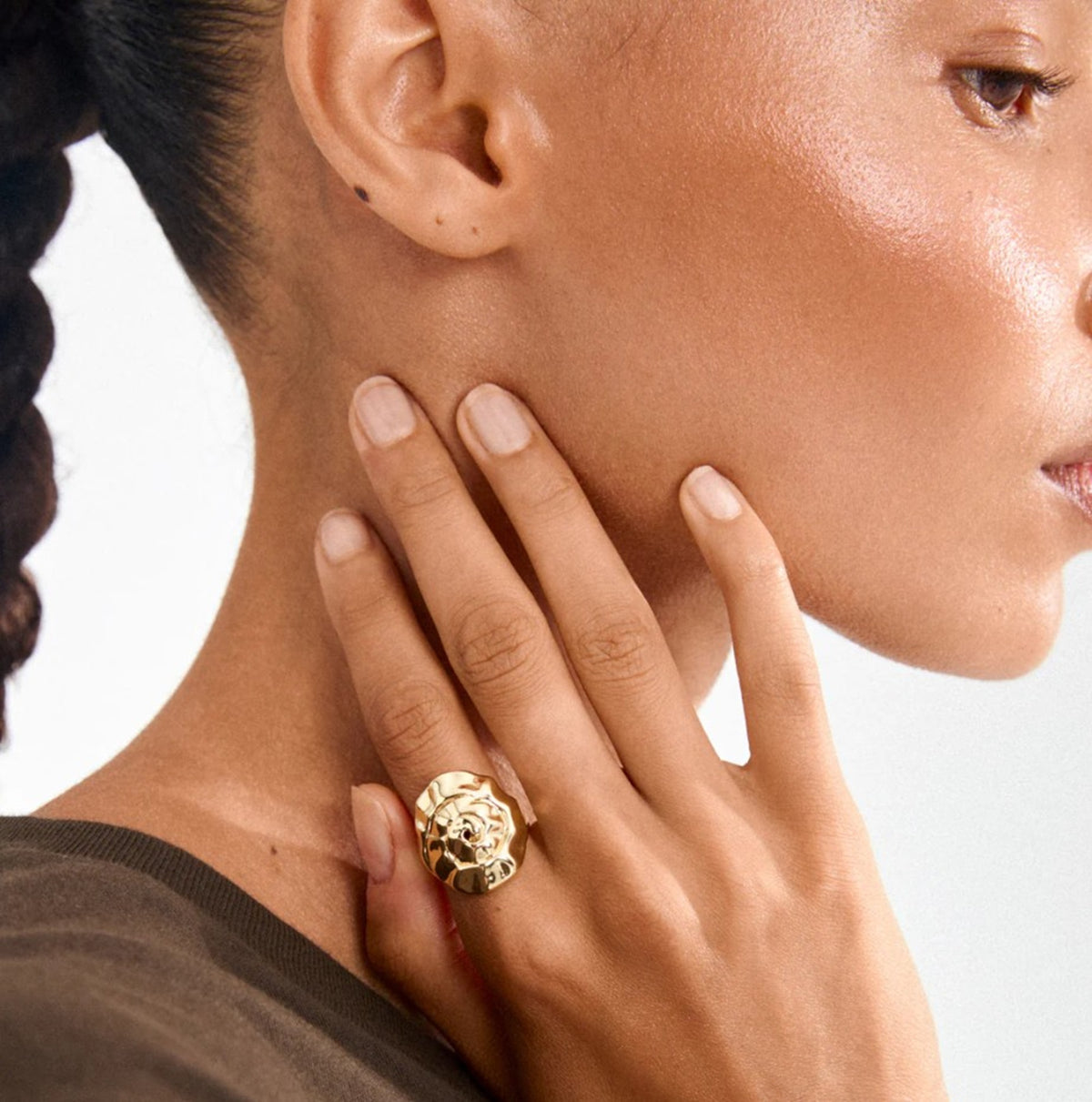 HAZE ring gold-plated
