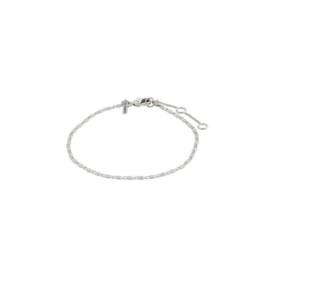 PARISA flat link chain bracelet sil