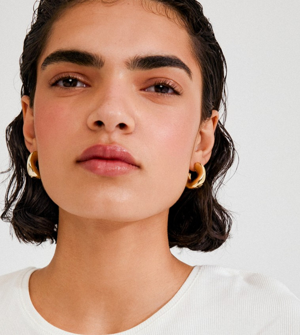 JENNINGS hoop earrings gold-plated