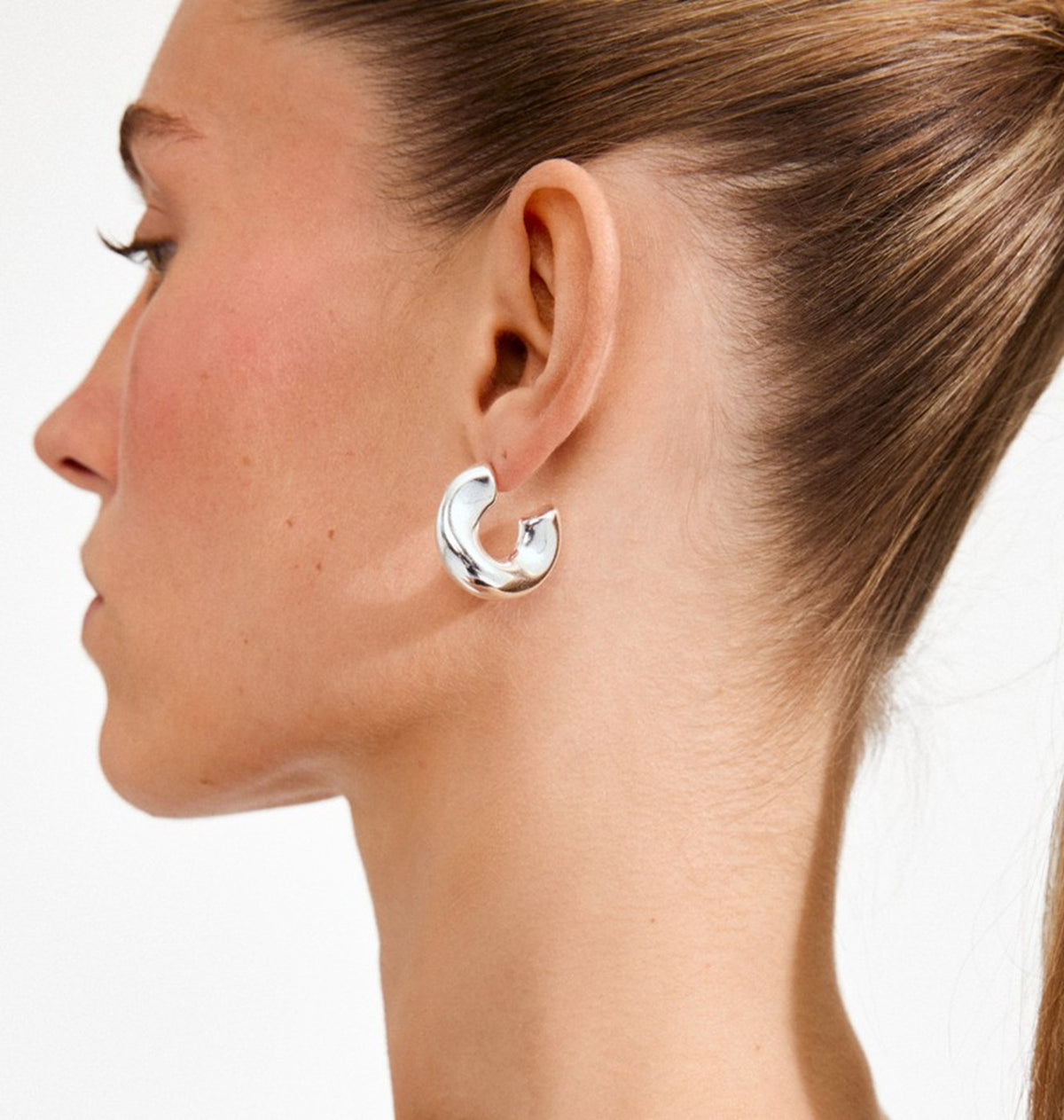 JENNINGS hoop earrings silver-plate