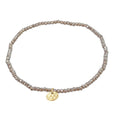 INDIE bracelet grey, gold-plated