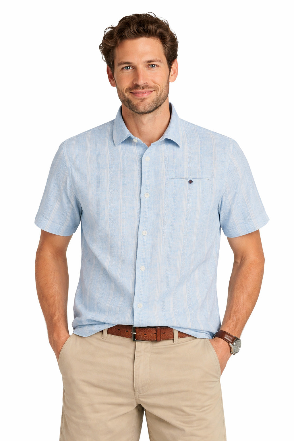 Men Shirt Short Sleeve Uni