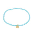 INDIE bracelet skyblue, gold-plated