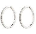 EBNA maxi crystal hoops silver-plat