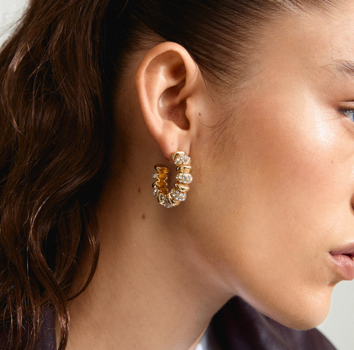 DELPHINE earrings gold-plated