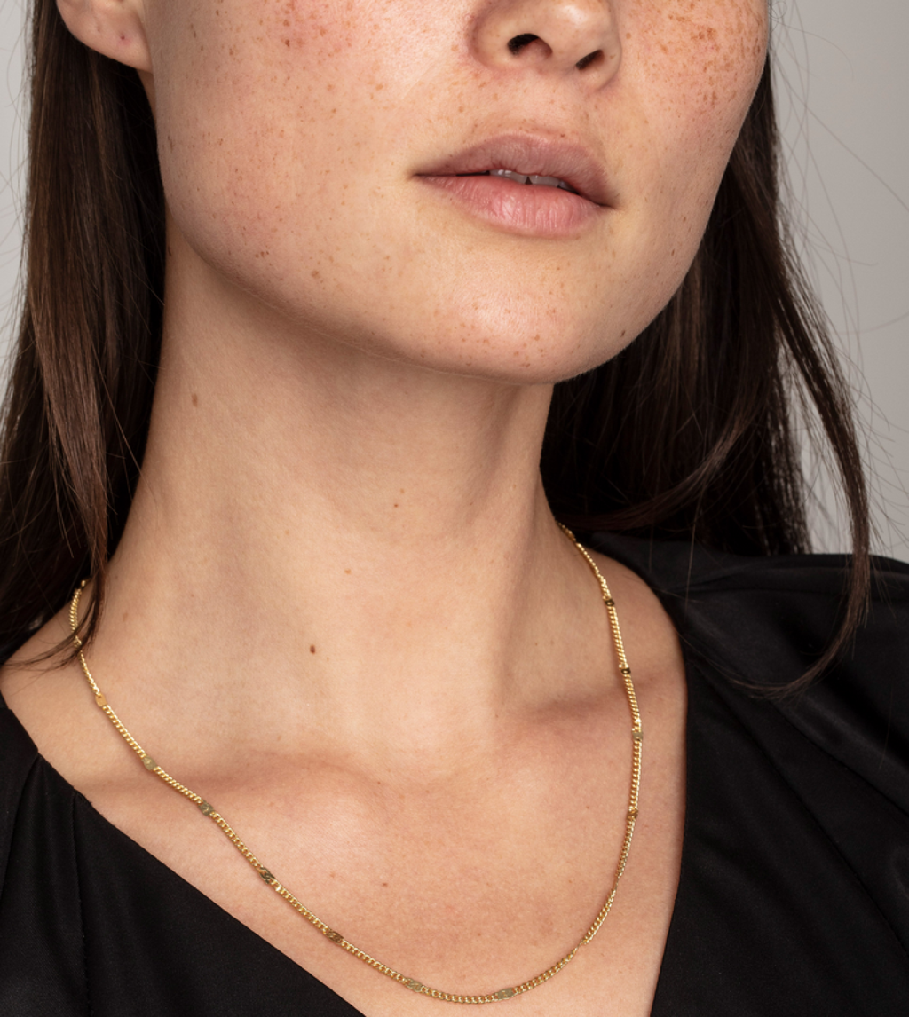 CAT necklace gold-plated