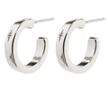 EFIA huggie hoop earrings silver-pl