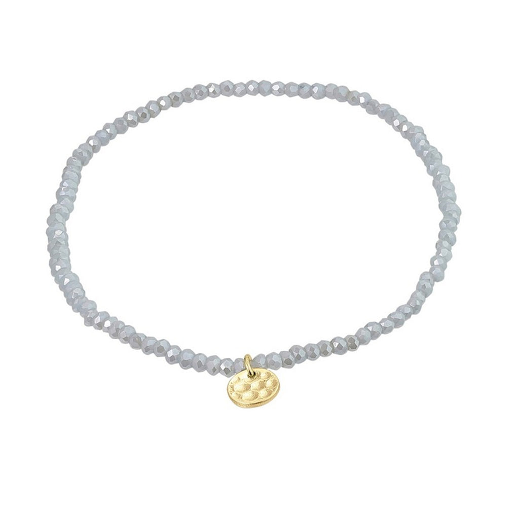 INDIE bracelet blue, gold-plated