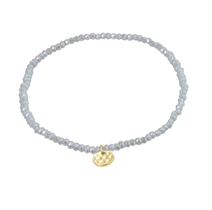 INDIE bracelet blue, gold-plated