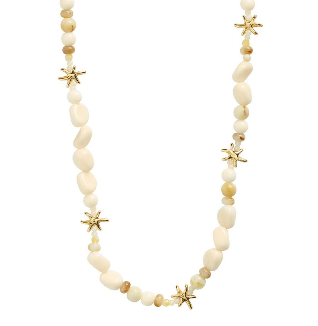 PRISM necklace white/gold-plated