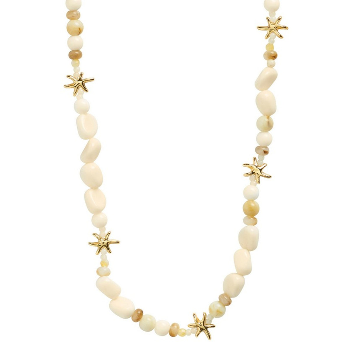 PRISM necklace white/gold-plated