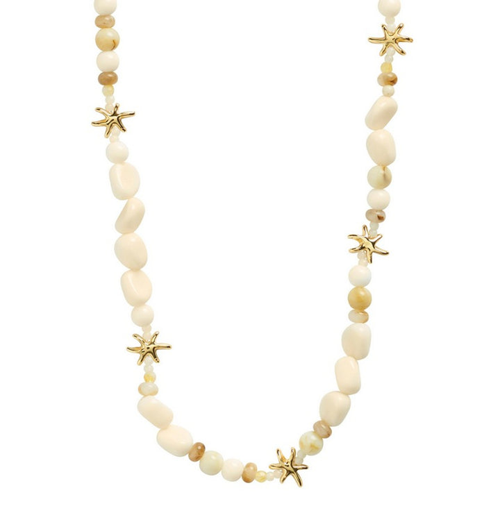 PRISM necklace white/gold-plated