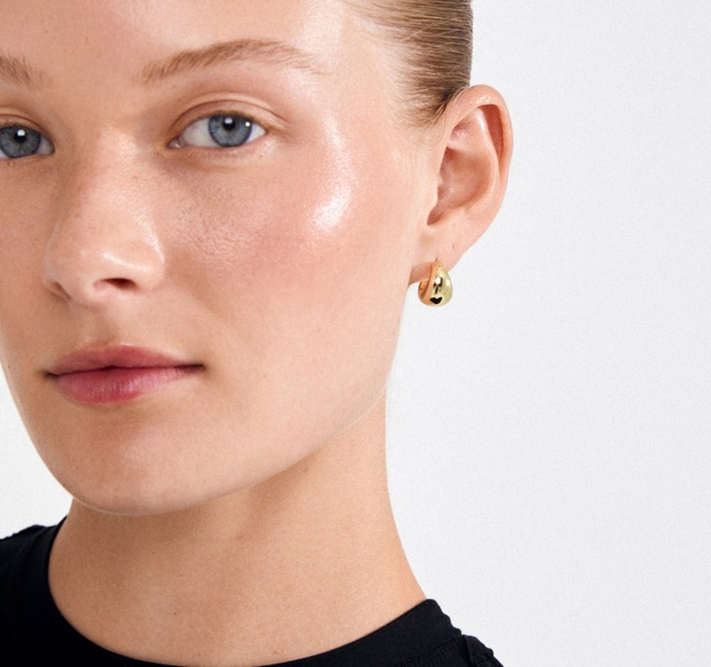 ALEXANE chunky mini hoop earrings g