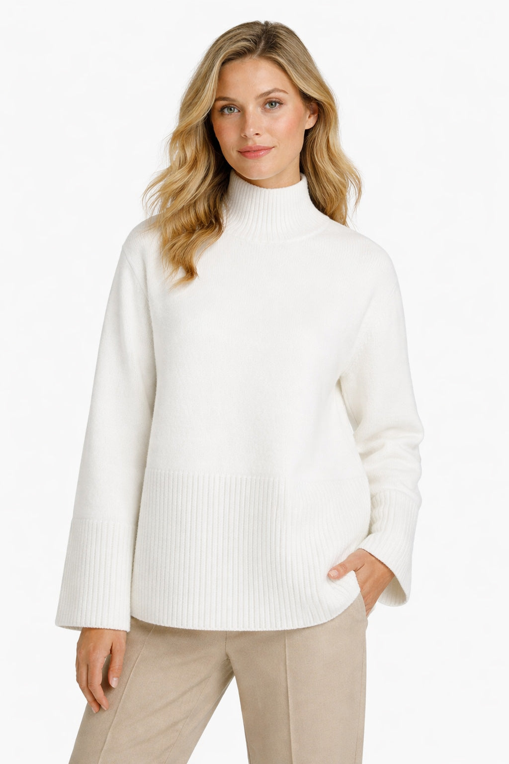Pullover mit gerippten R?ndern