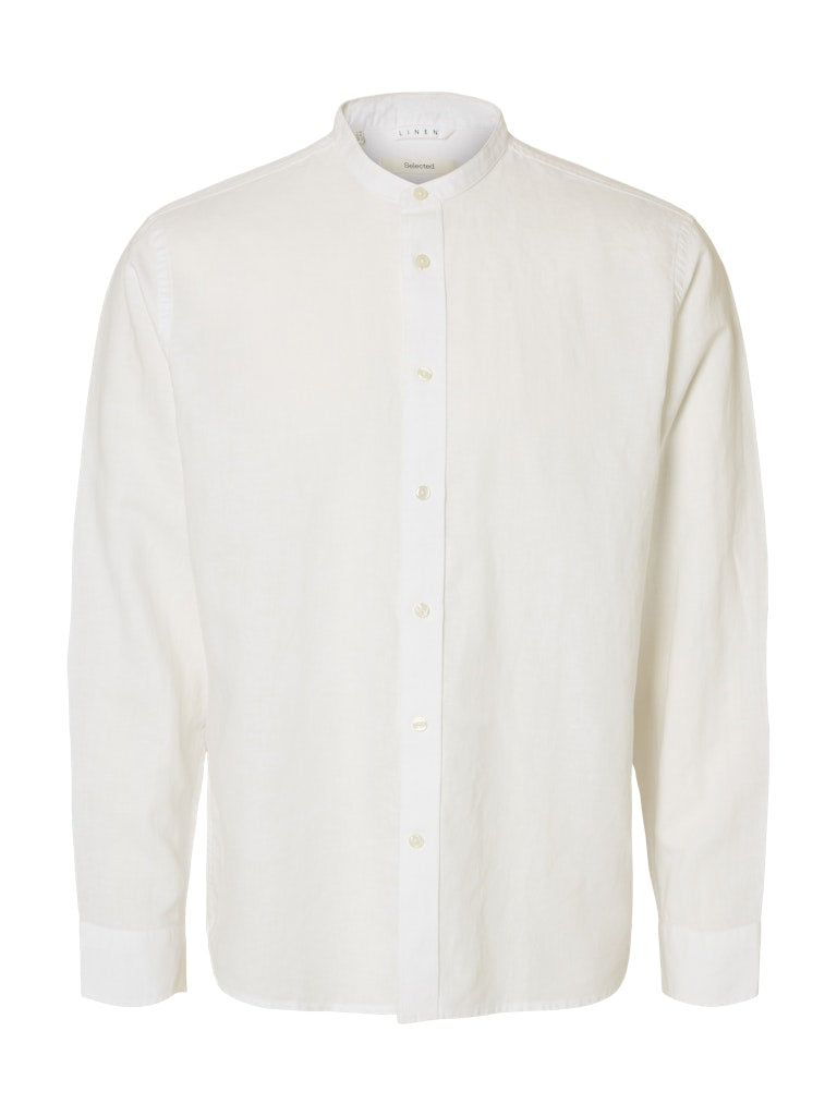 SLMREGCLAY LINENBLEND LS SHIRT BAND