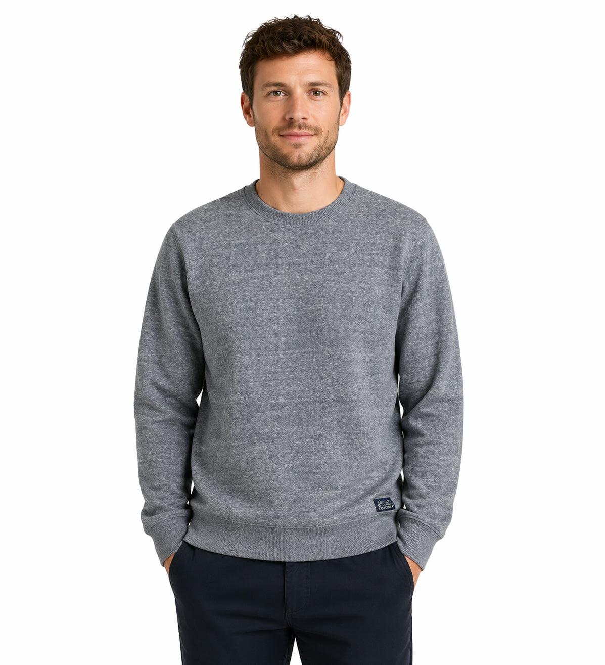 Melange Crew Neck Sweatshirt