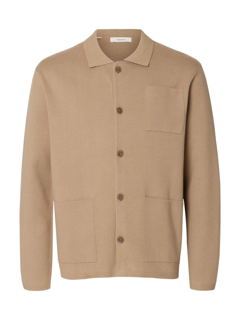 SLMMIKE LIGHT POLO CARDIGAN NOOS