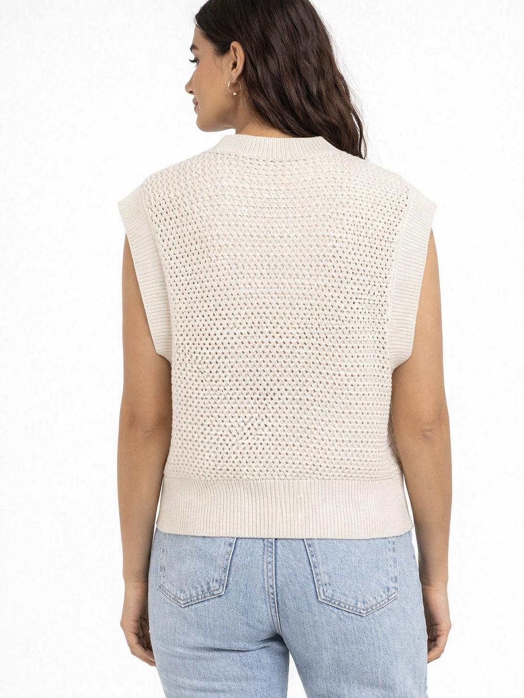 Grobmaschiger Cardigan