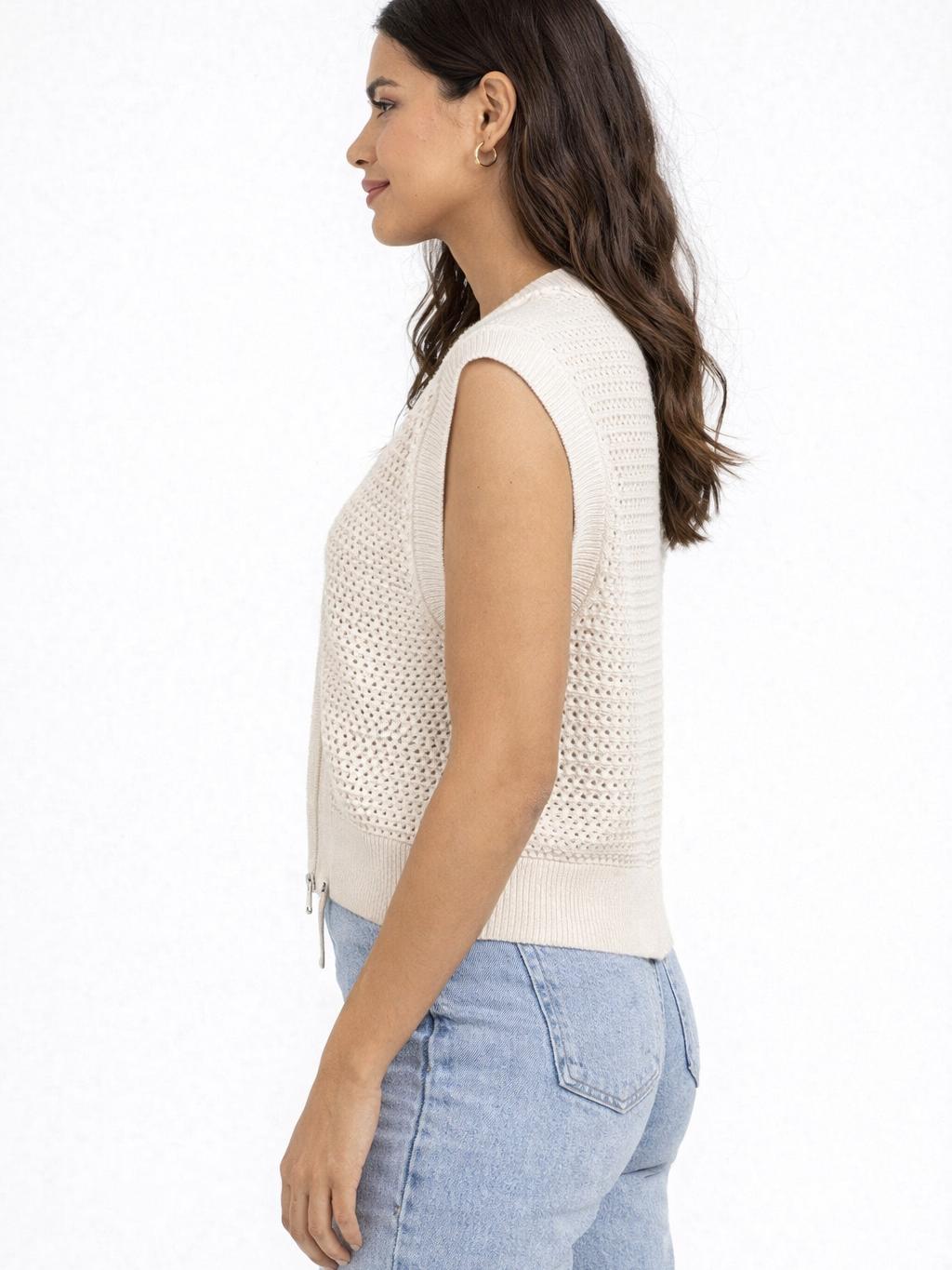Grobmaschiger Cardigan
