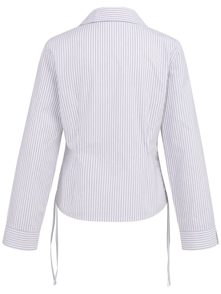Bluse mit Kordelzügen