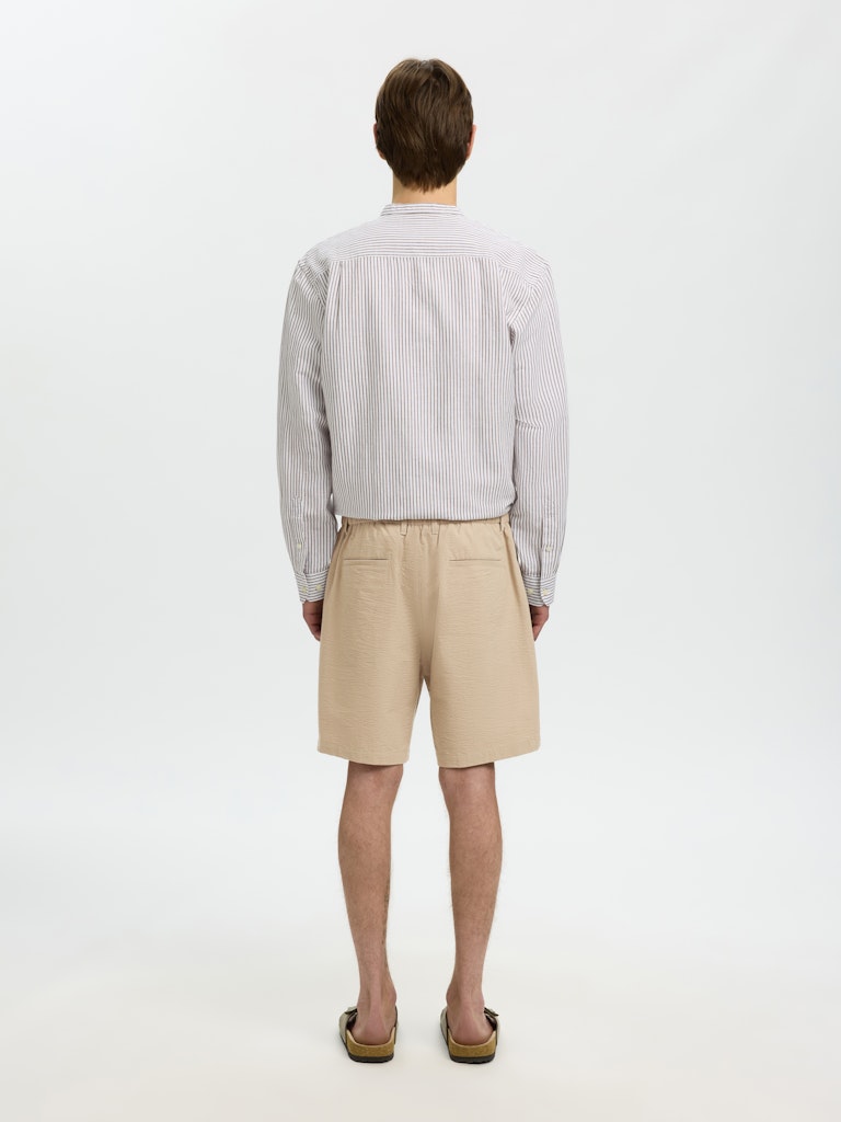 SLMKARL-SEERSUCKER REGULAR SHORTS N