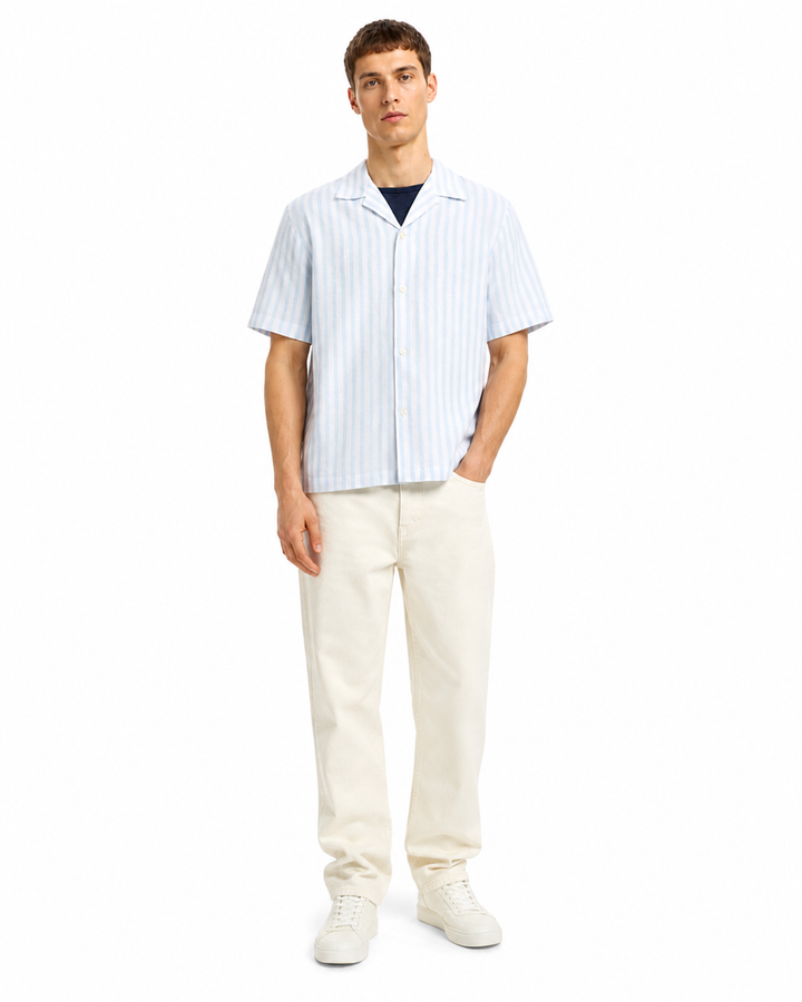 SLMRLXCASPER CLAY LINENBLEND SS SHT