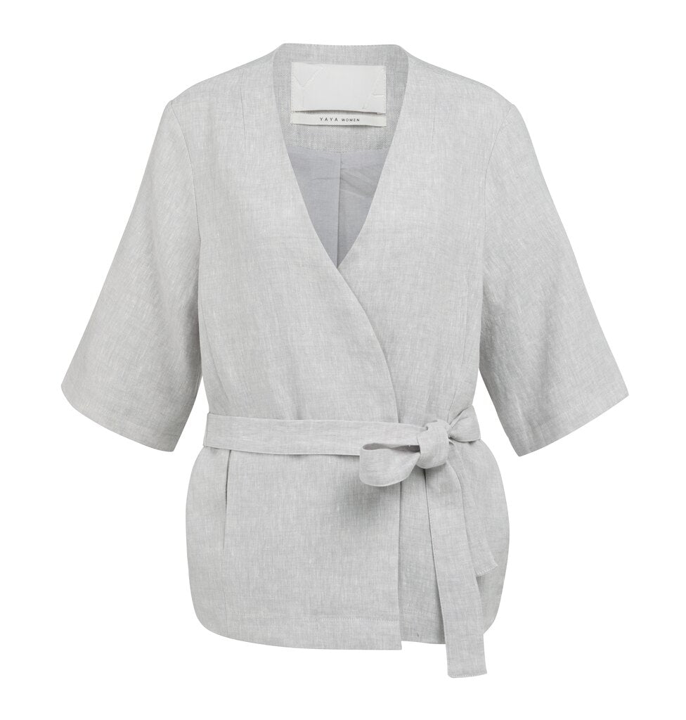 Wickeljacke aus Leinen