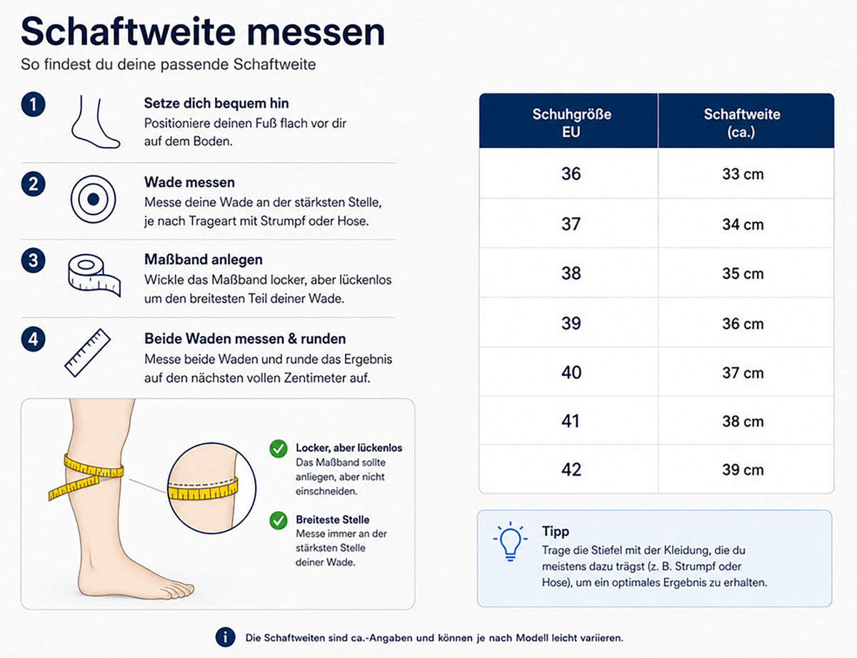 Tamaris - Damen Langschaftstiefel Schwarz aus Leder mit Reißverschluss