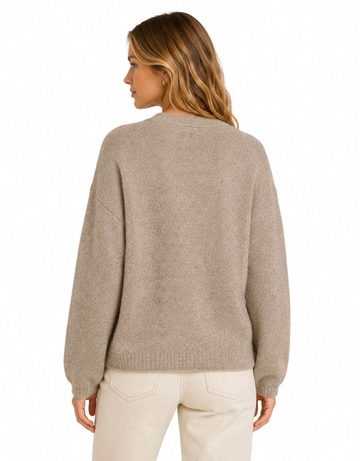 VIMARLEY L/S V-NECK KNIT PULLOVER