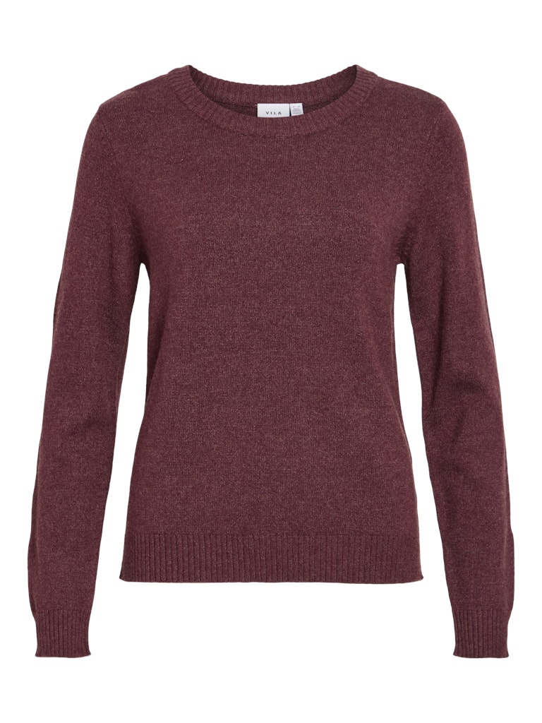VIRIL O-NECK L/S  KNIT TOP - NOOS