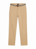 Warren cotton blend twill belted ch