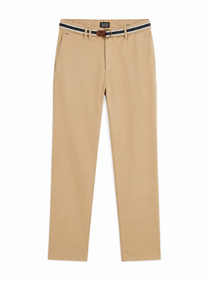 Warren cotton blend twill belted ch