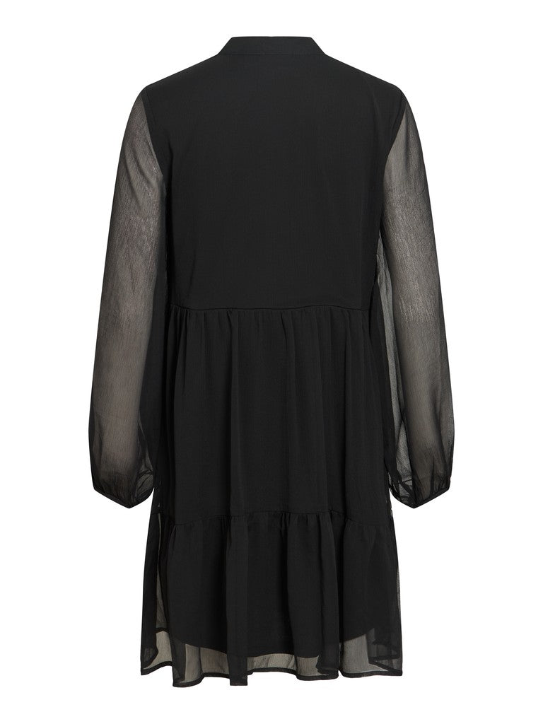 VIFALIA L/S TIE V-NECK DRESS