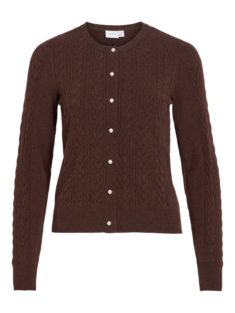 VIKERRY CABLE L/S KNIT CARDIGAN-NOO