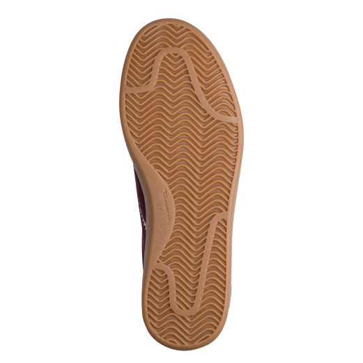 Tamaris - Damen Sneaker Schnürschuh Burgundy aus Leder Textil und Synthetik