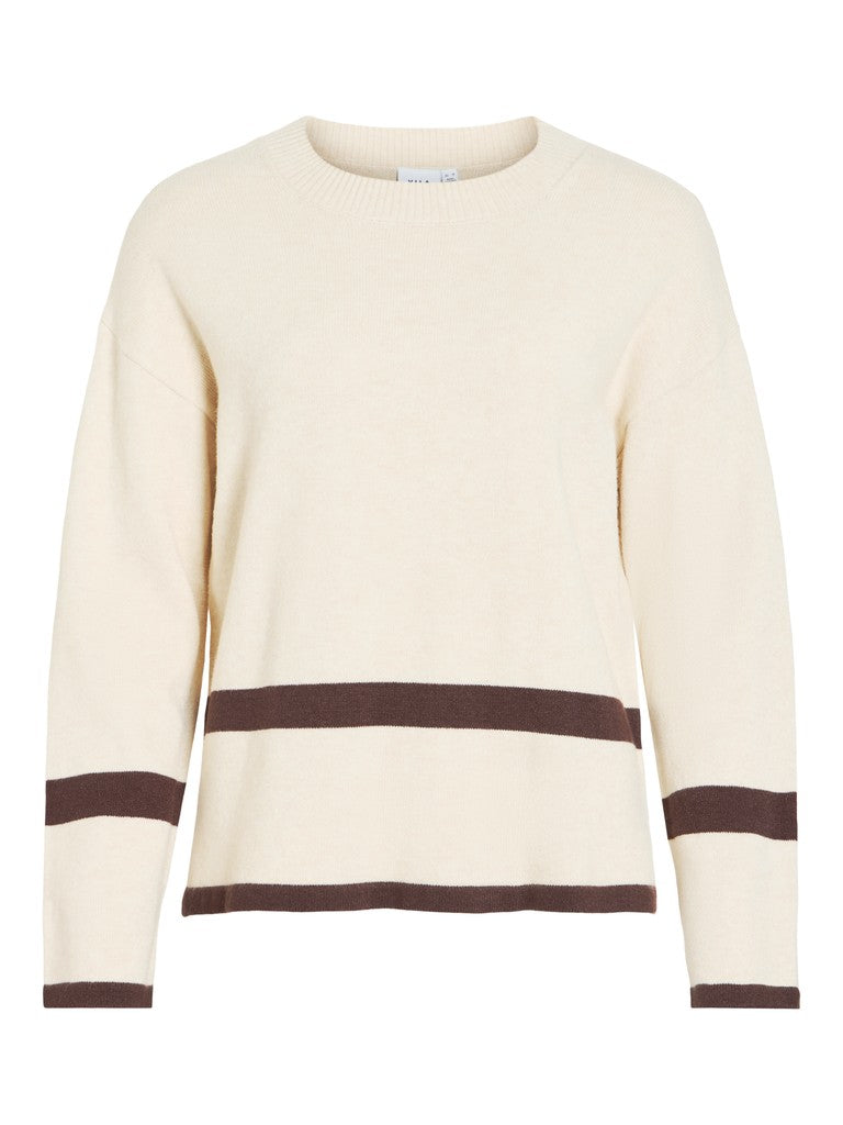 VIRIL O-NECK OVERSIZE L/S KNIT TOP-